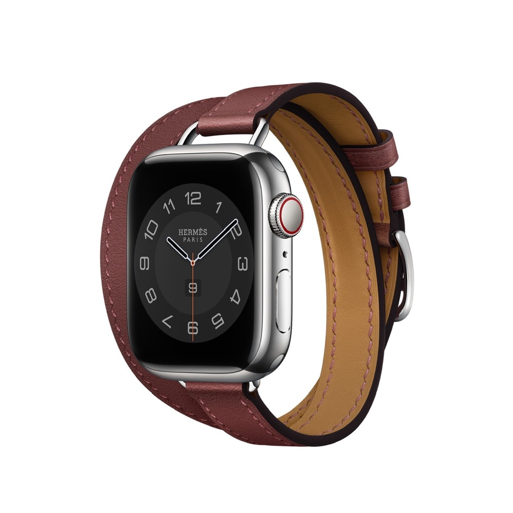 Apple Watch Hermès 41mm
Rouge H Attelage Double Tour Strap NWT